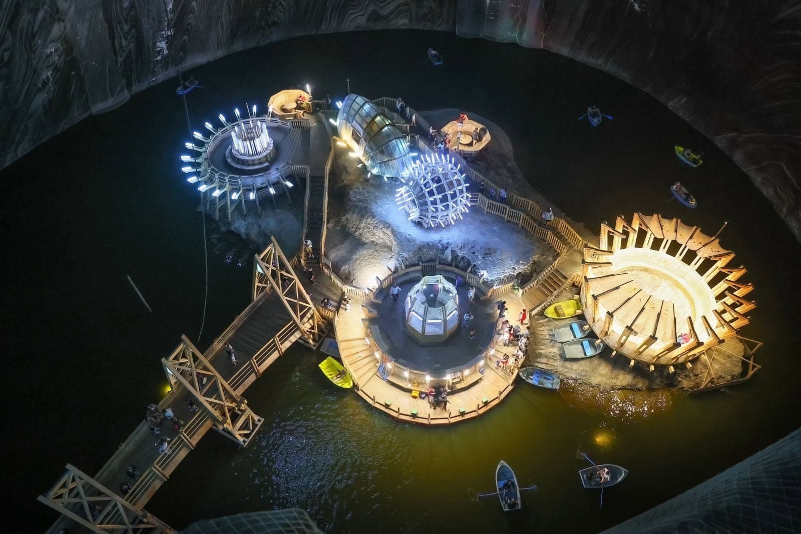 Turda Salt Mine in Romania.