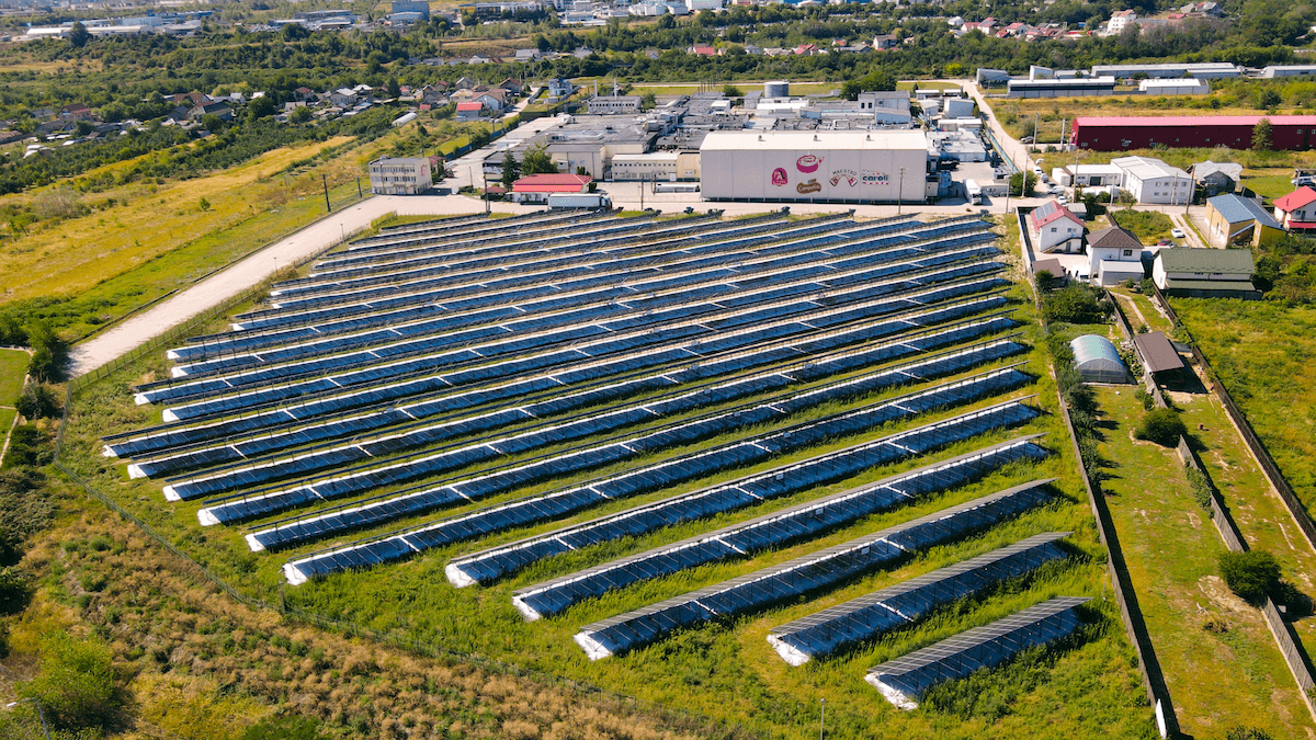 Solar park at Caroli plant in Pitești.