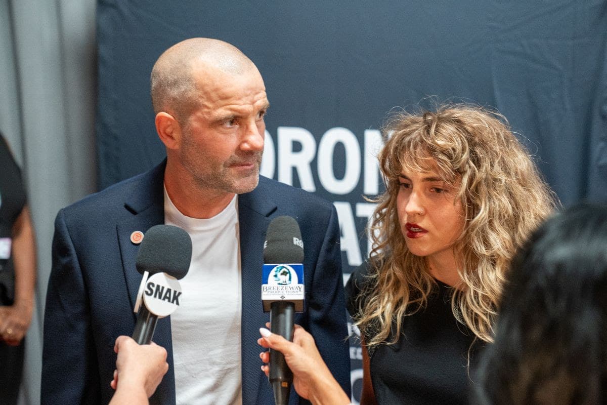 Tibi Ușeriu at the film's TIFF premiere