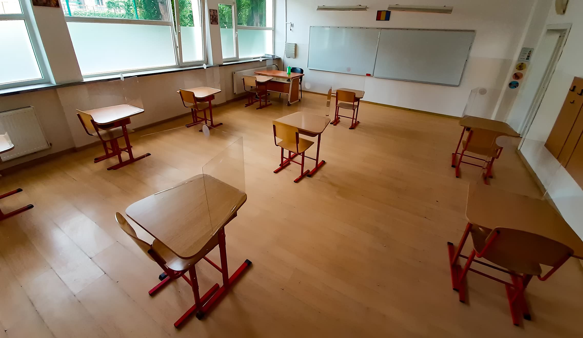 Empty school room.