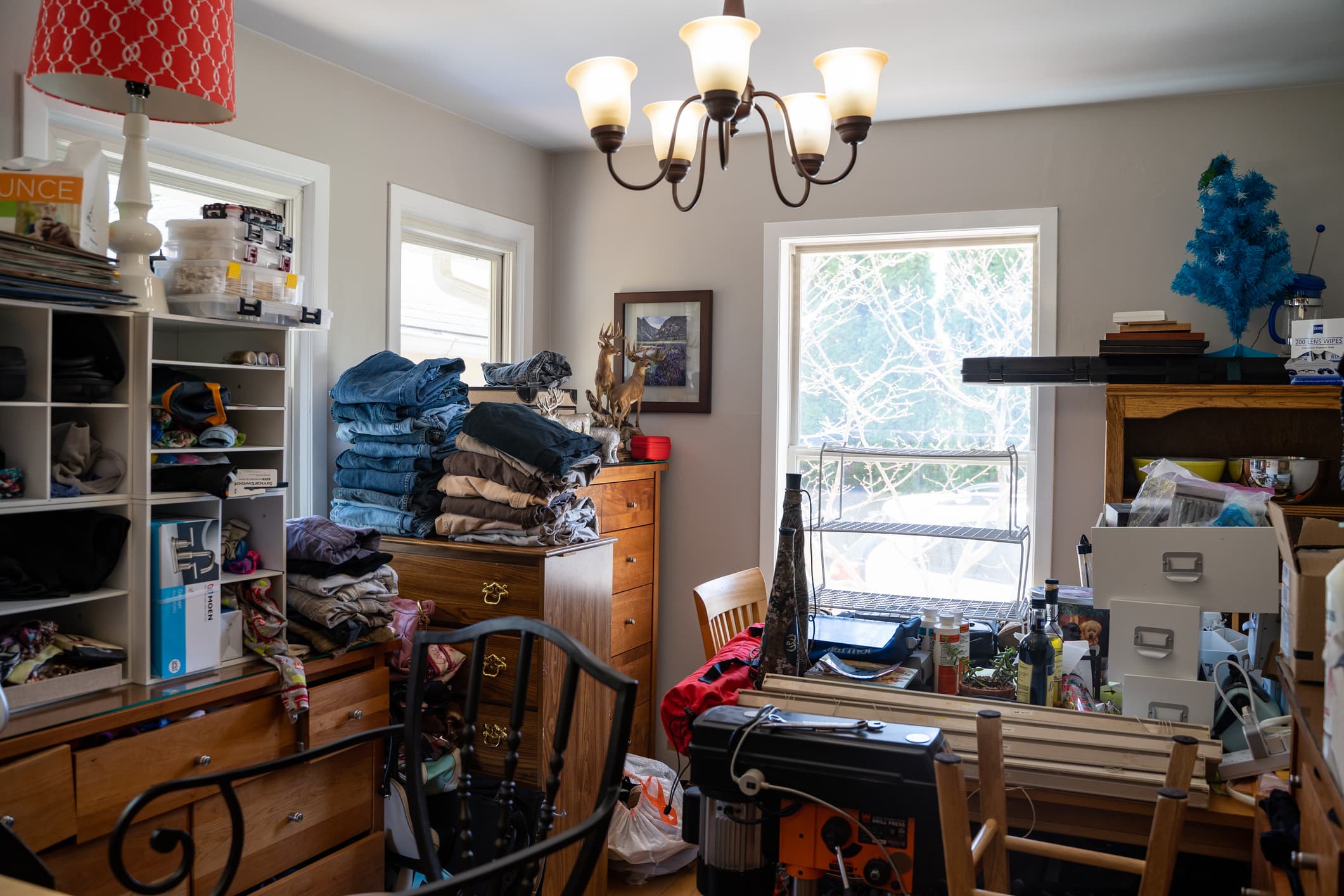 Overcrowded apartment.