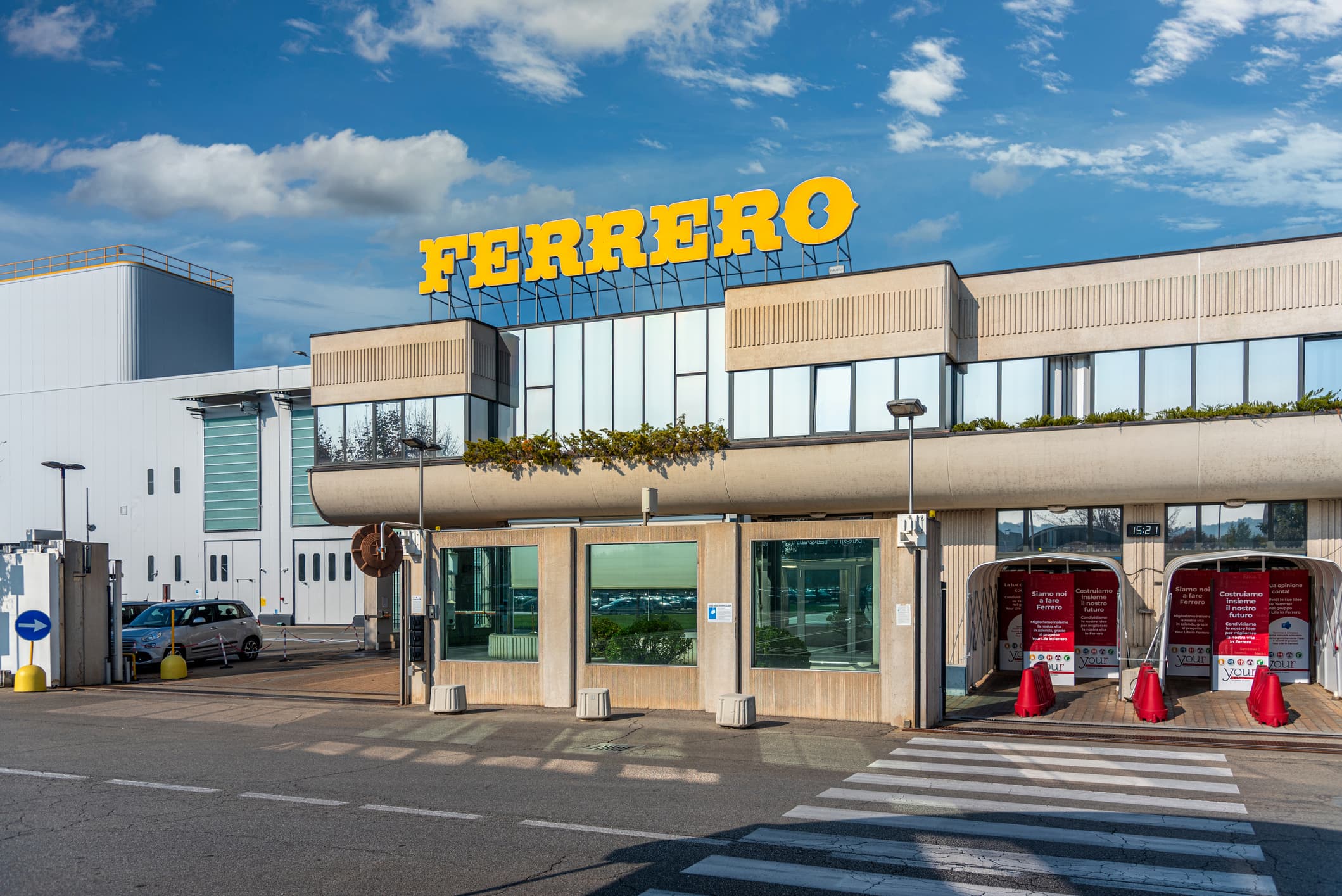 Ferrero factory in Alba, Italy