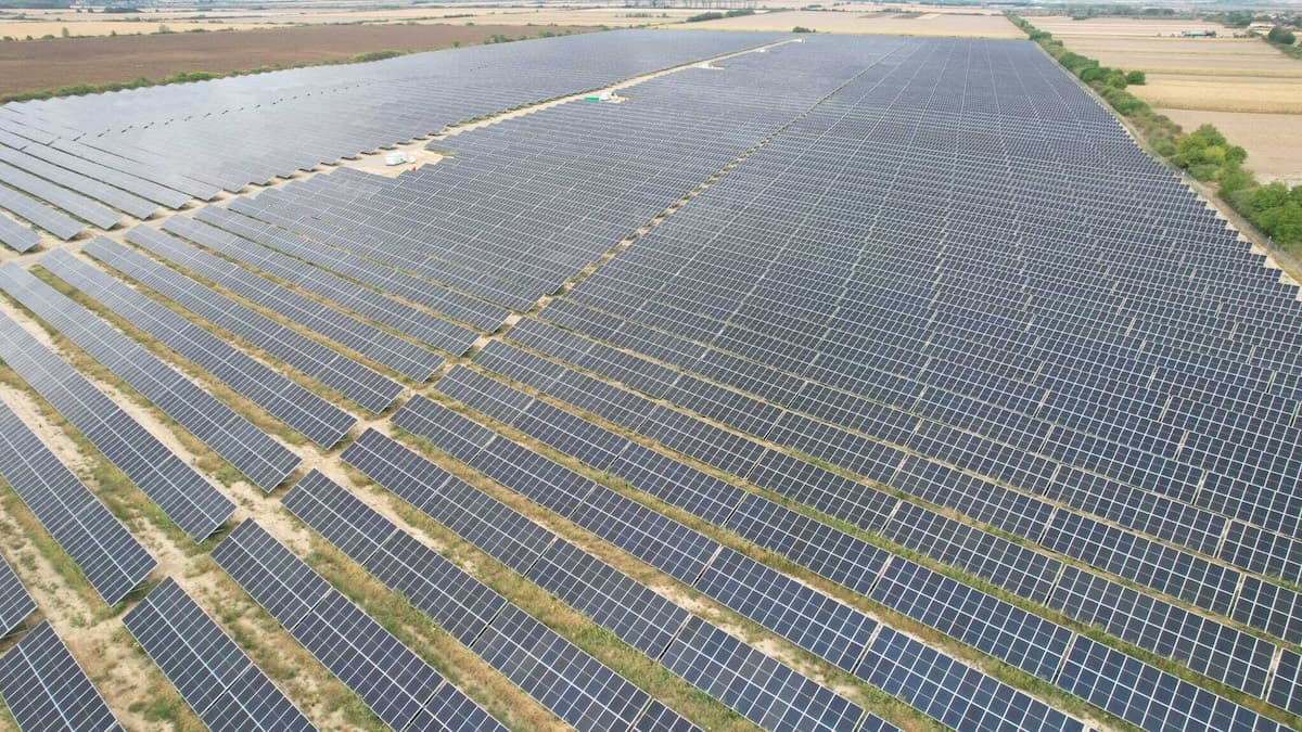 Lazuri solar farm in Romania.