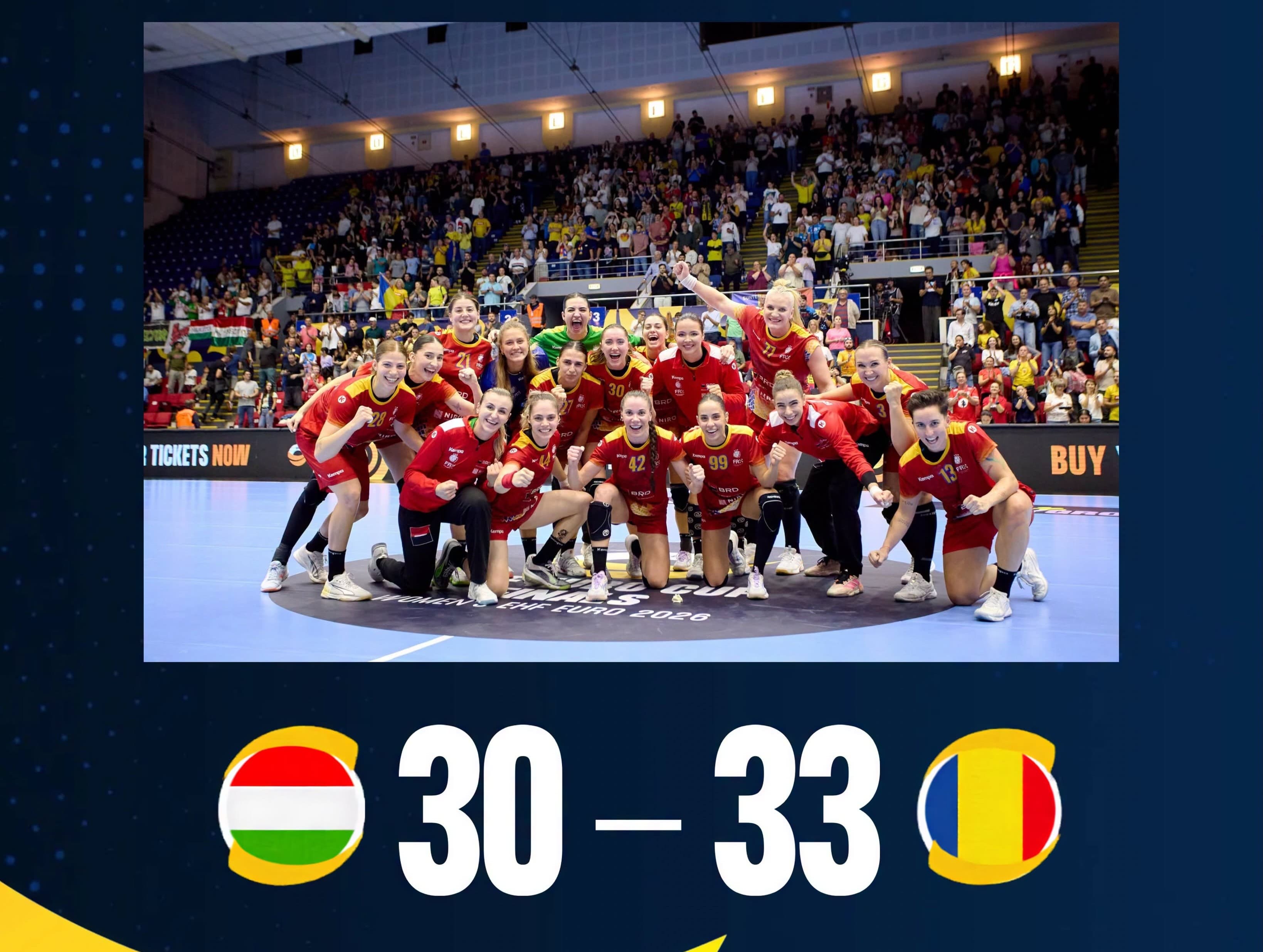 Romania's women's national handball team.