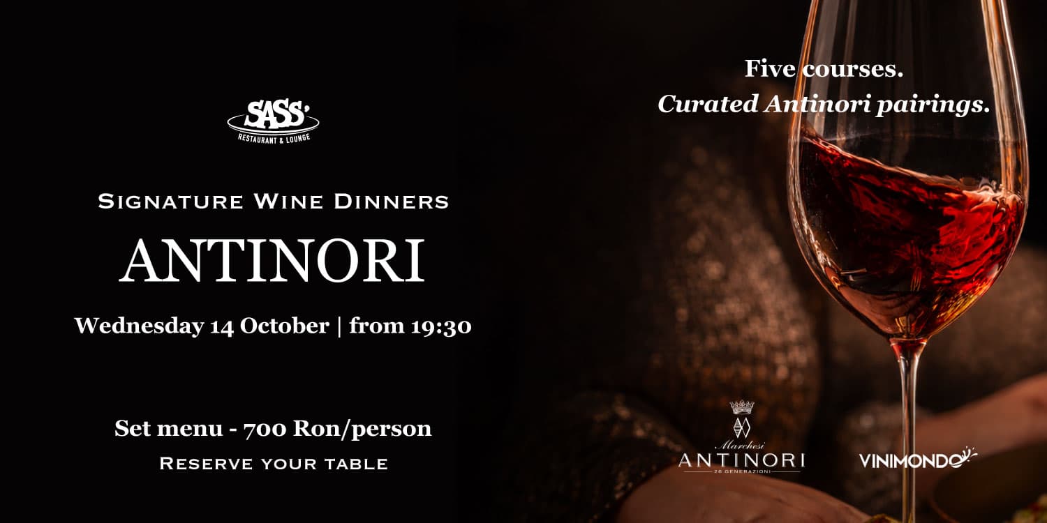 Sass' Signature Wine Dinners: An Evening with Antinori