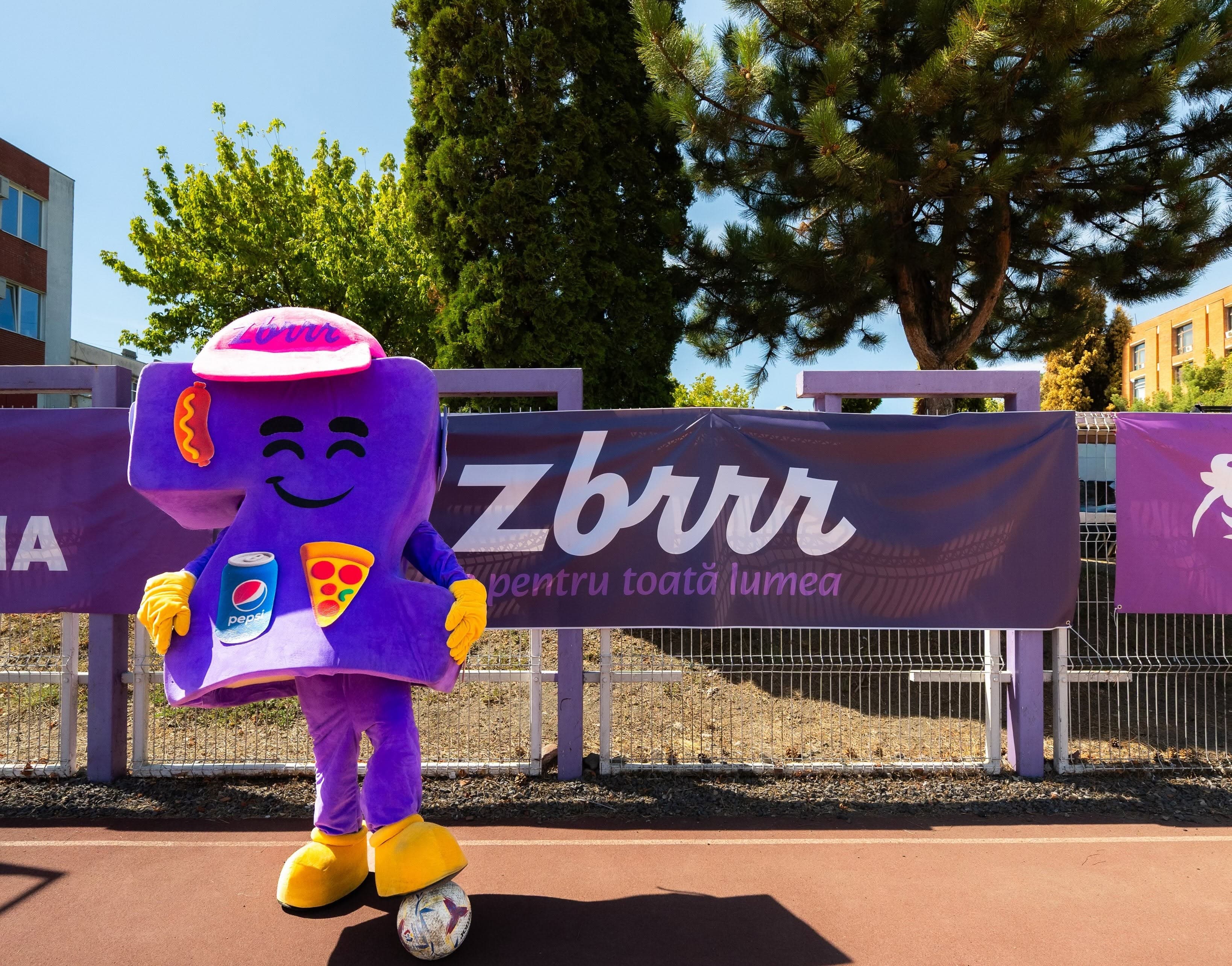 Zbrrr mascot promotion.