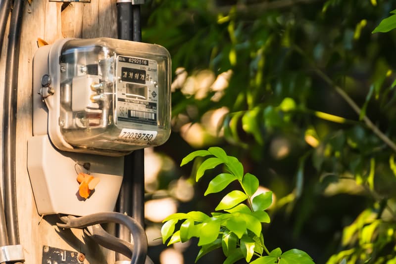 Electricity meter.