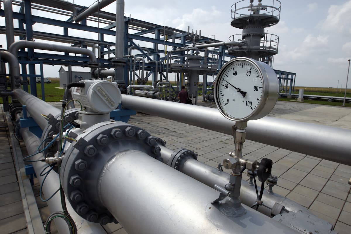 Gas pipes.