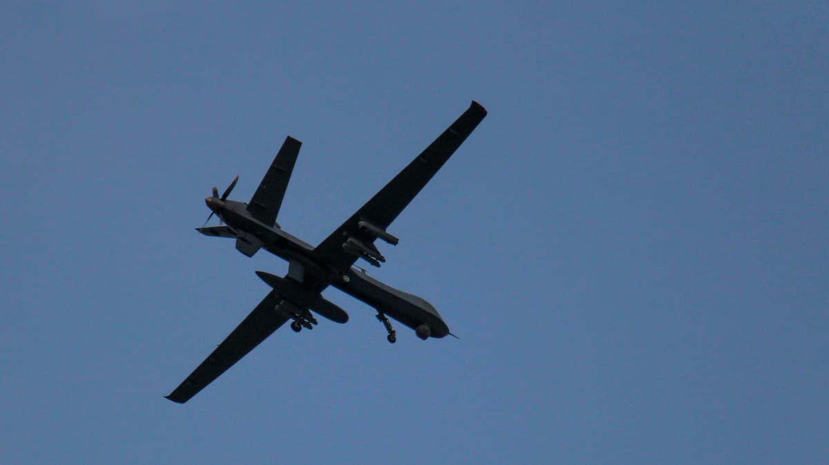 Drone in the sky.