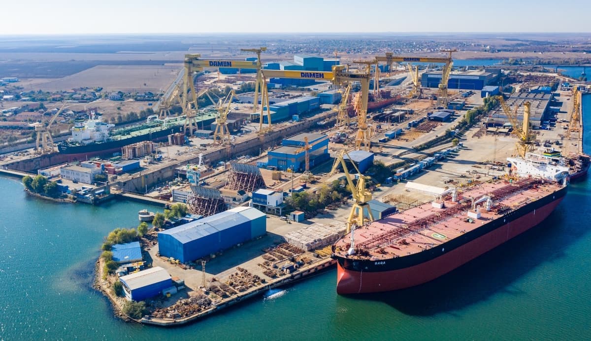 Mangalia shipyard.