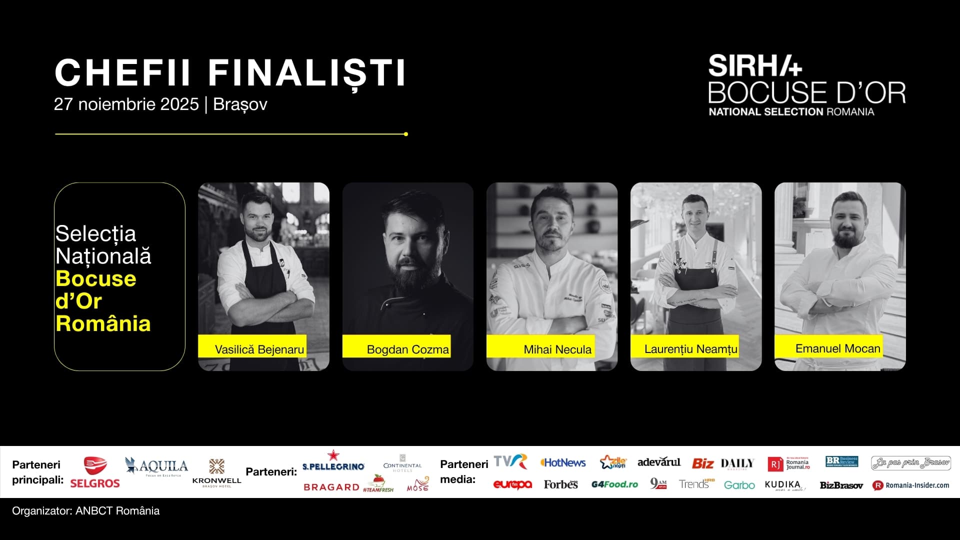 A historic moment for Romanian gastronomy. Five teams compete in the National Selection for Bocuse d’Or Europe 2026