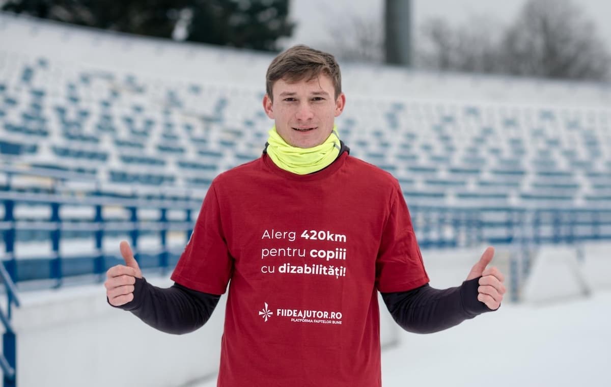 Romanian Adrian Șovea takes on 420 km charity run to support children with disabilities