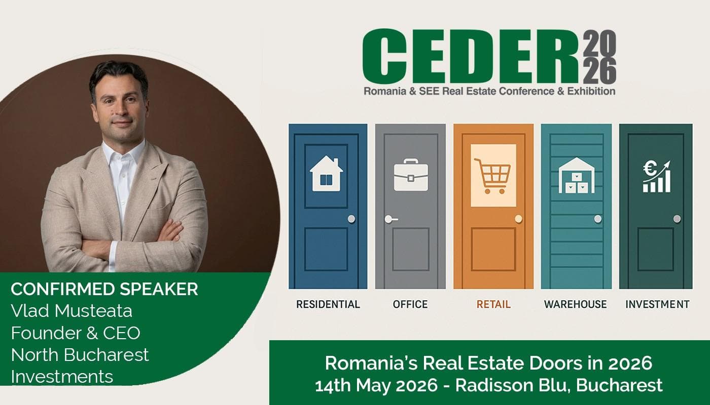 North Bucharest Investments Receives Regional Nomination at the HOF Awards and Strengthens Industry Presence at CEDER 2026