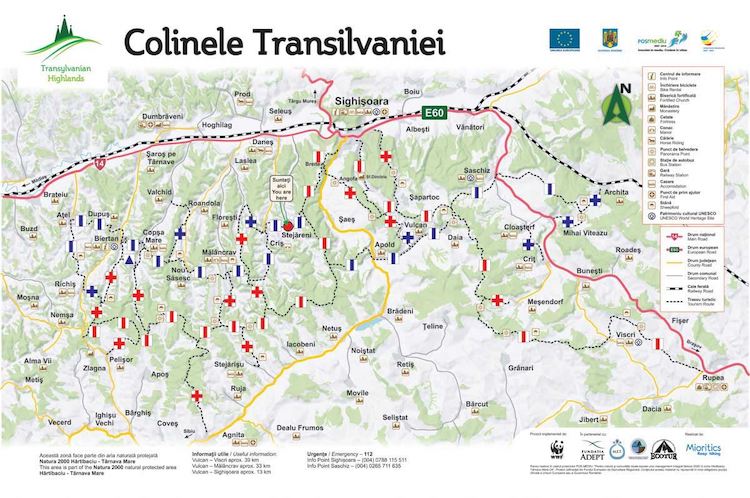 Colinele Transilvaniei Card