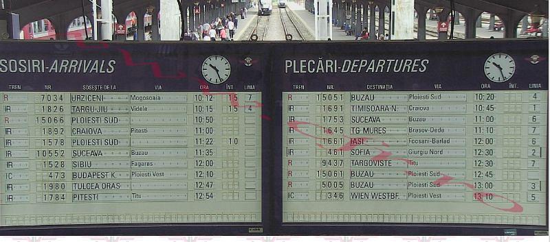 Largest Railway Station In Romania Gara De Nord Starts Live Online Feed With Arrivals Departures Board Romania Insider