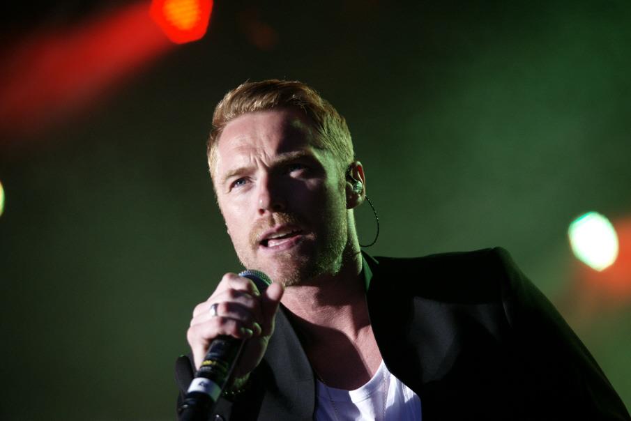 Irish singer Ronan Keating on stage at Romania’s Golden Stag festival ...