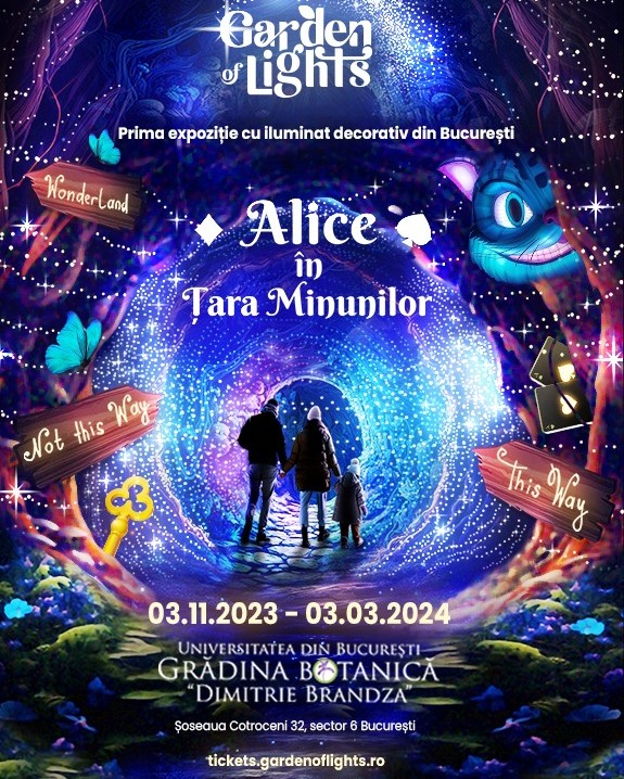 Alice in Wonderland: Bucharest's Botanical Garden hosts themed multimedia exhibition