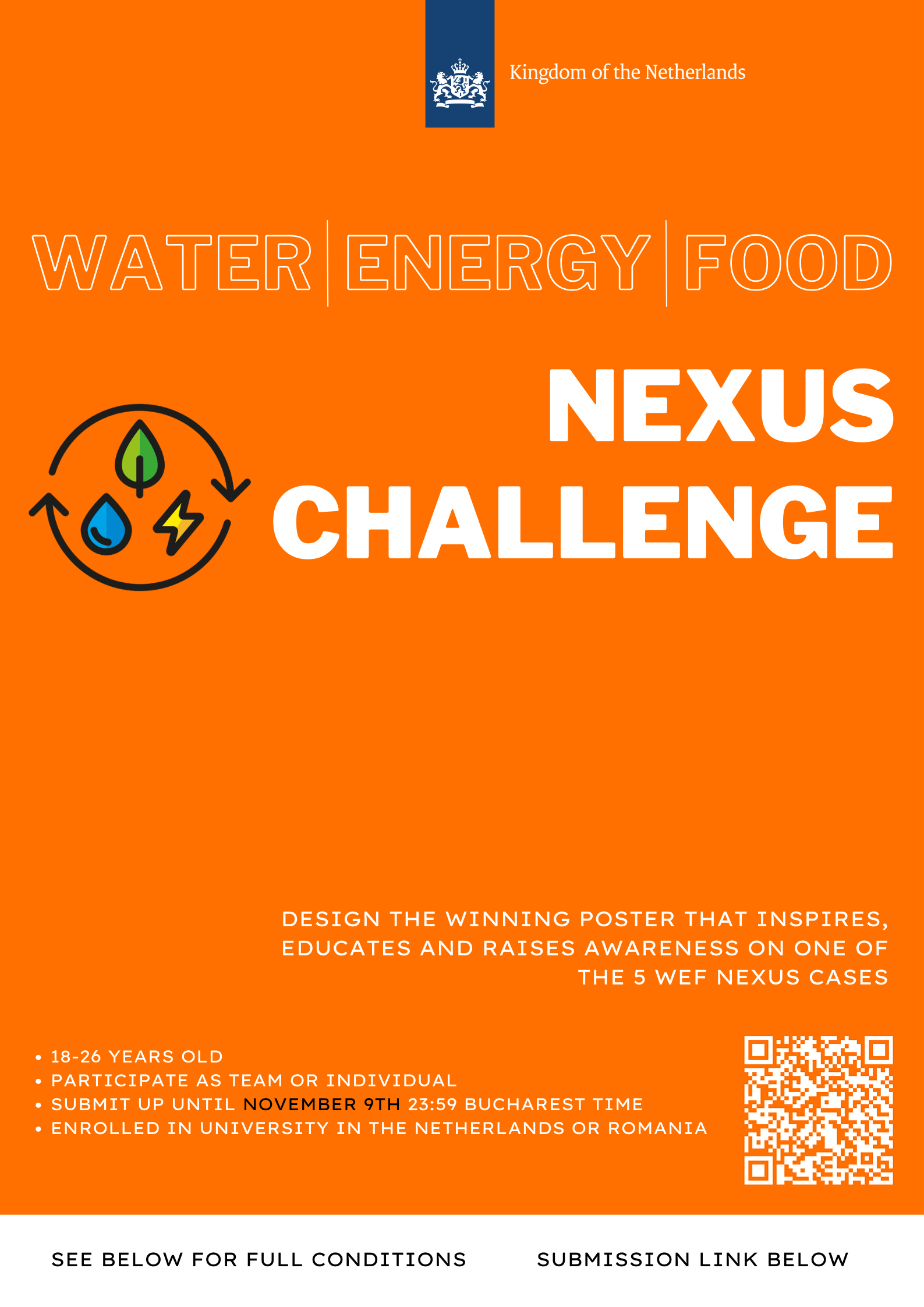 Embassy of Netherlands in Romania launches Water-Energy-Food Nexus poster competition