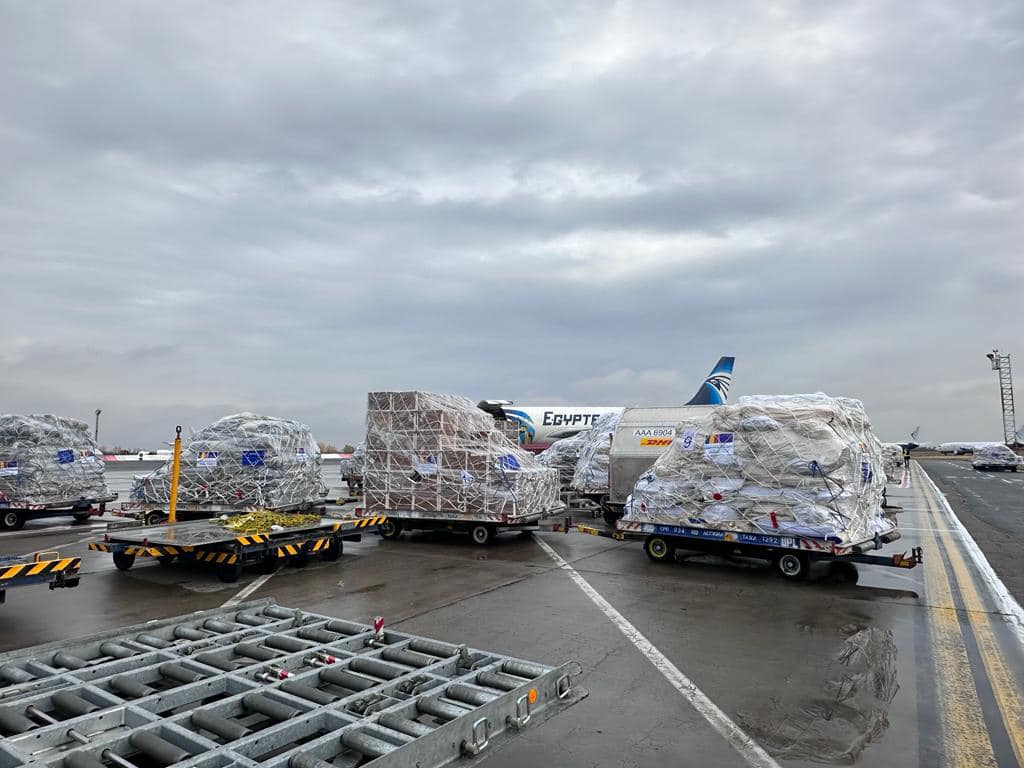 Aid flight with supplies donated by Romania for Gaza departs from Bucharest