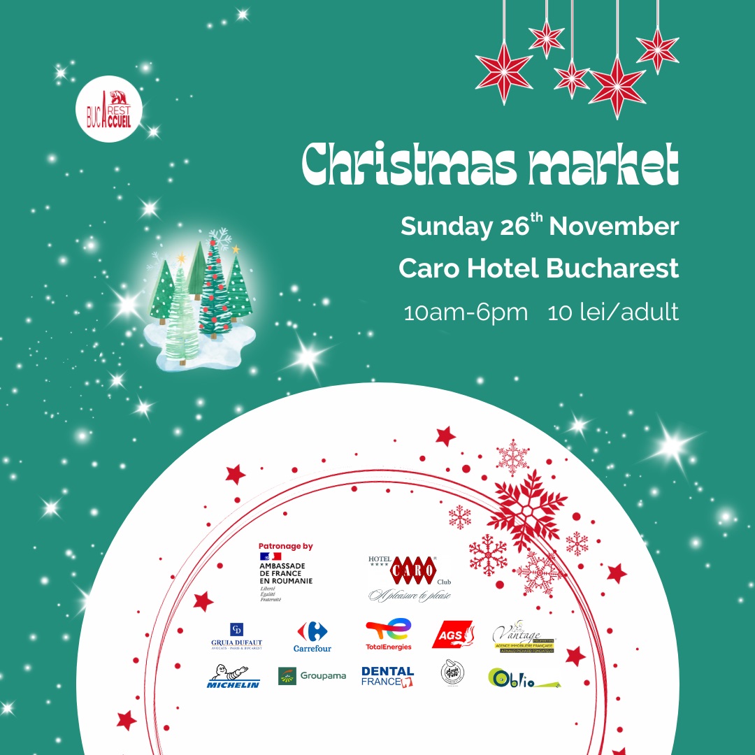 Bucarest Accueil’s Christmas market takes place this weekend