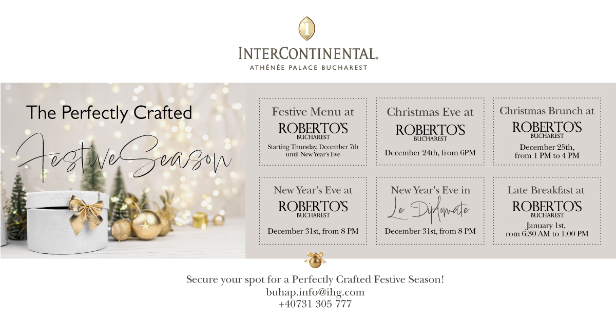 The perfectly crafted festive season: a symphony of joy at InterContinental Athénée Palace Bucharest