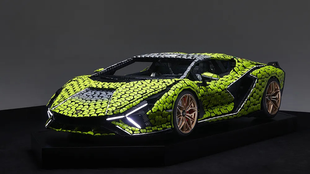 Lifesize Lego replica of Lamborghini Sián to be displayed in Bucharest, Cluj-Napoca