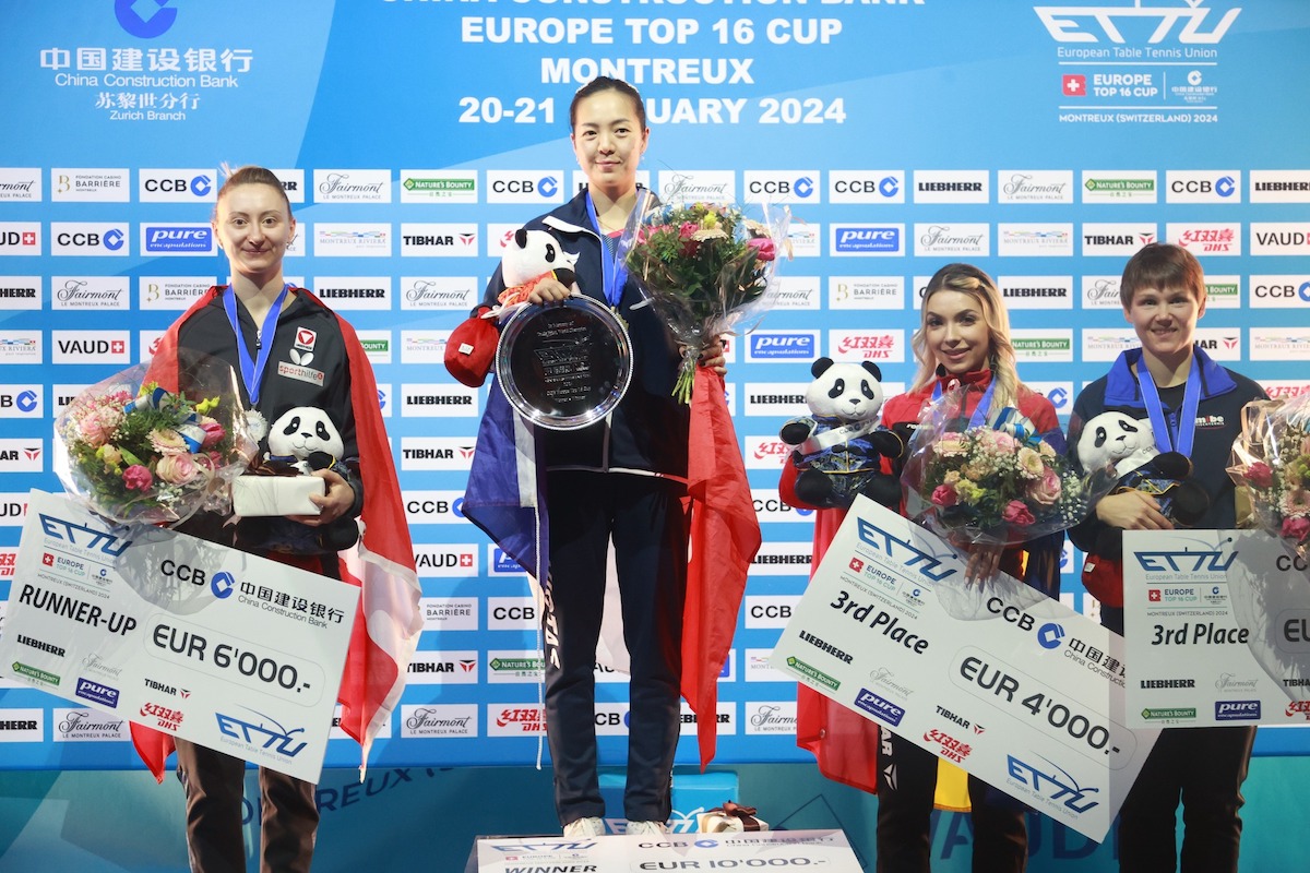 Europe Top 16: Romanian table tennis player Bernadette Szocs wins bronze medal