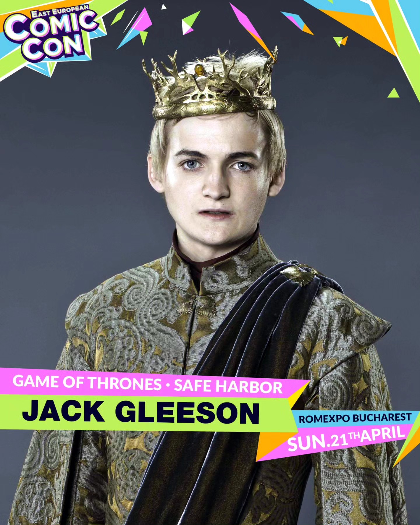 Game of Thrones actor Jack Gleeson unveiled as guest for Comic Con in Bucharest