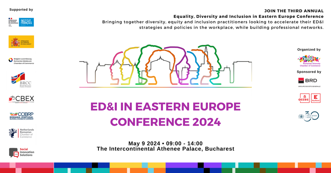 Third edition of the Equality, Diversity and Inclusion in Eastern Europe Conference to take place in Bucharest in May