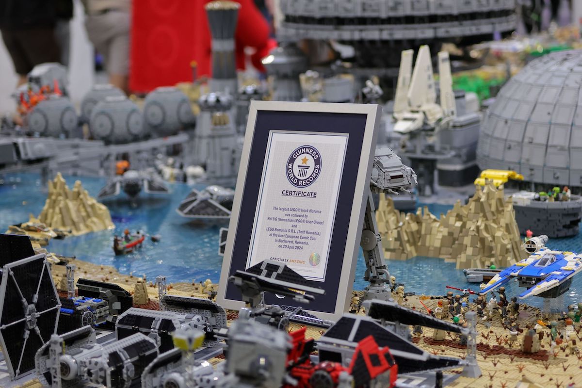 Star Wars-inspired LEGO brick diorama built in Romania sets new world record