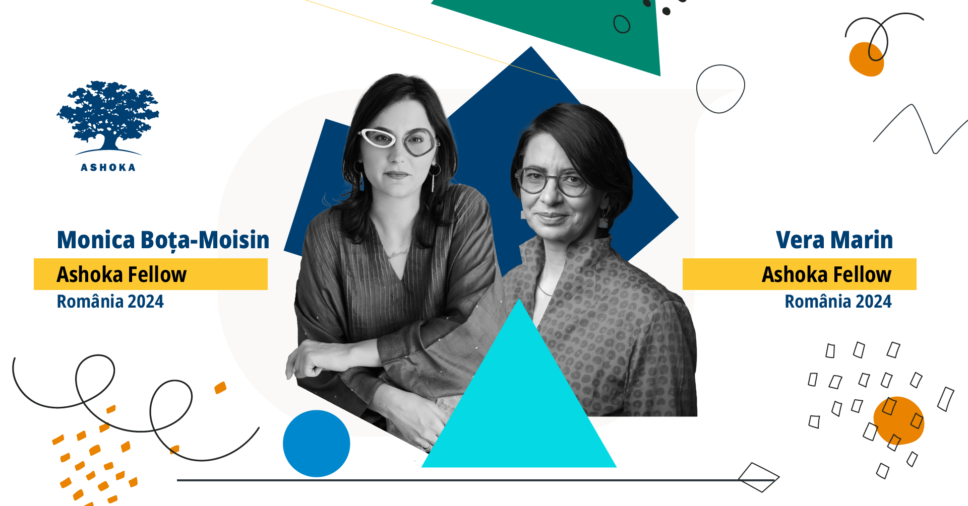 Romania’s Vera Marin and Monica Boța-Moisin named winners of Ashoka Fellowship
