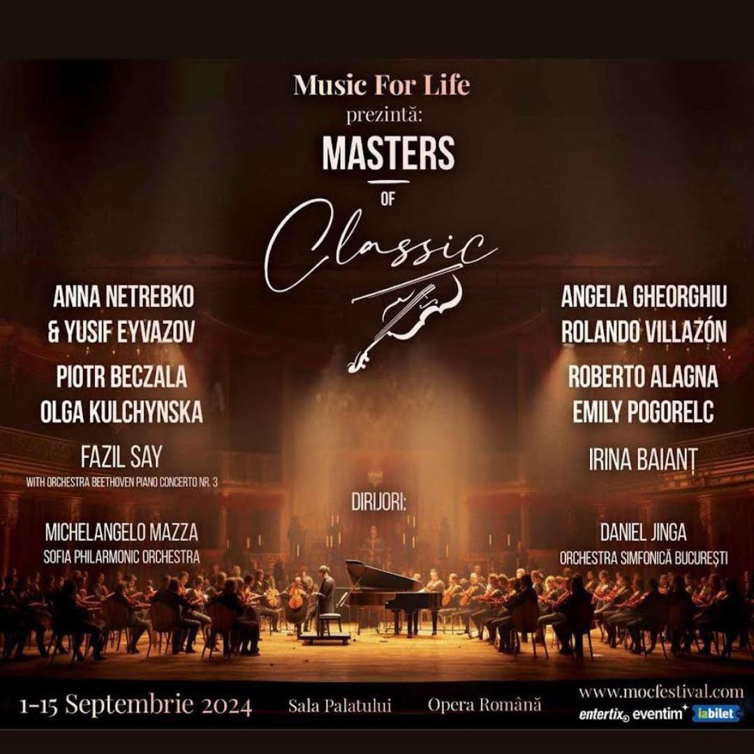 Masters Of Classic festival brings Anna Netrebko, Angela Gheorghiu & more to Bucharest in September