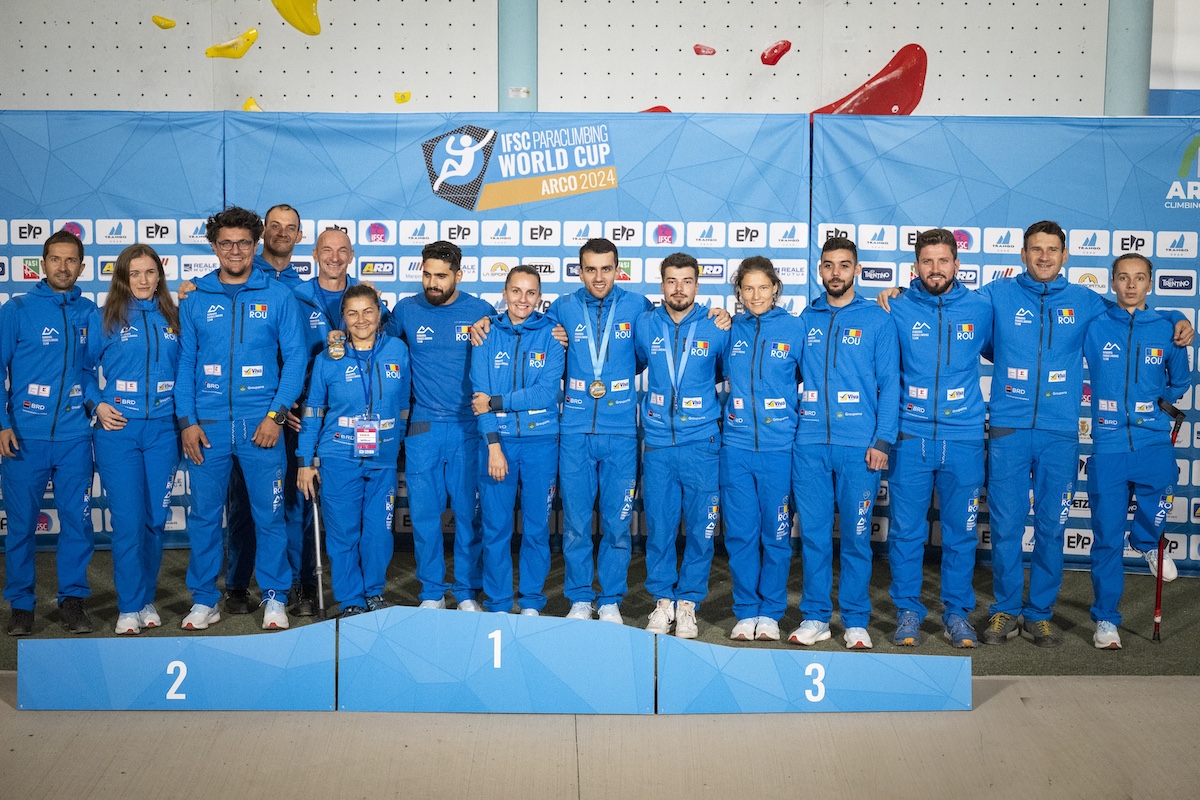 Romania claims gold, silver medals at Paraclimbing World Cup in Italy