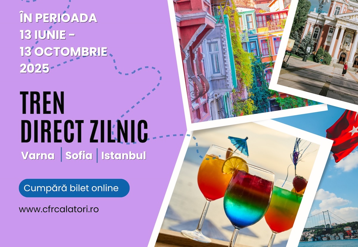  București - Sofia și Istanbul, începând din iunie 2025. Află detalii și prețuri!