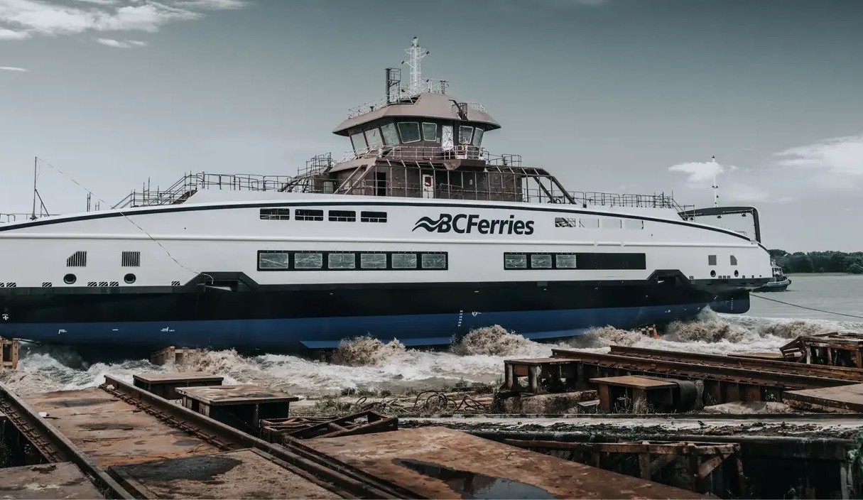 Șantierul Naval Damen din România lansează ferry electric pentru BC Ferries, pregătit să revoluționeze transportul maritim din Columbia Britanică.