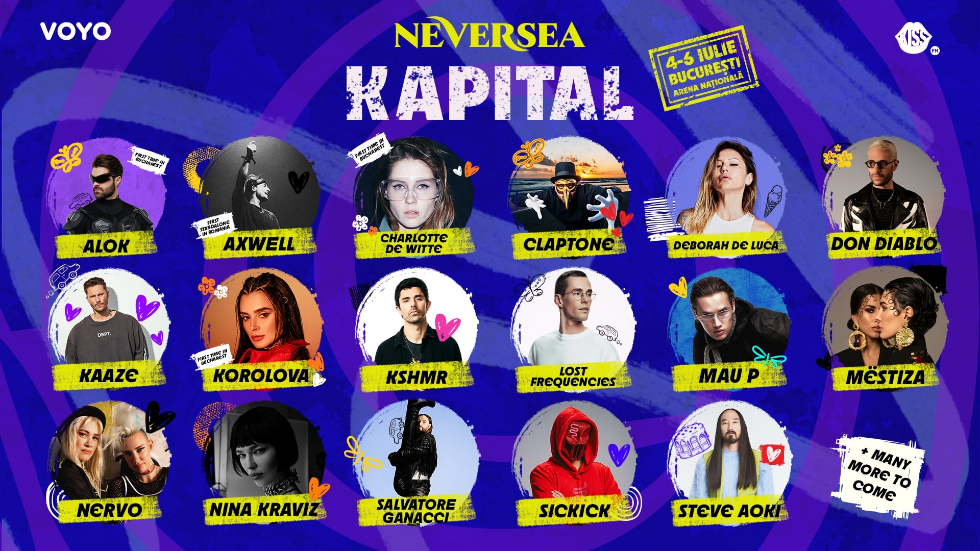  Axwell, Alok, și Charlotte de Witte printre vedete la Arenă Națională, 4-6 iulie!