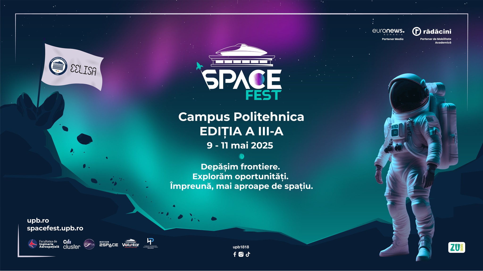 Astronauți de renume mondial participă la SpaceFEST 2025 în București, eveniment dedicat explorării spațiale și oportunităților de carieră în domeniu