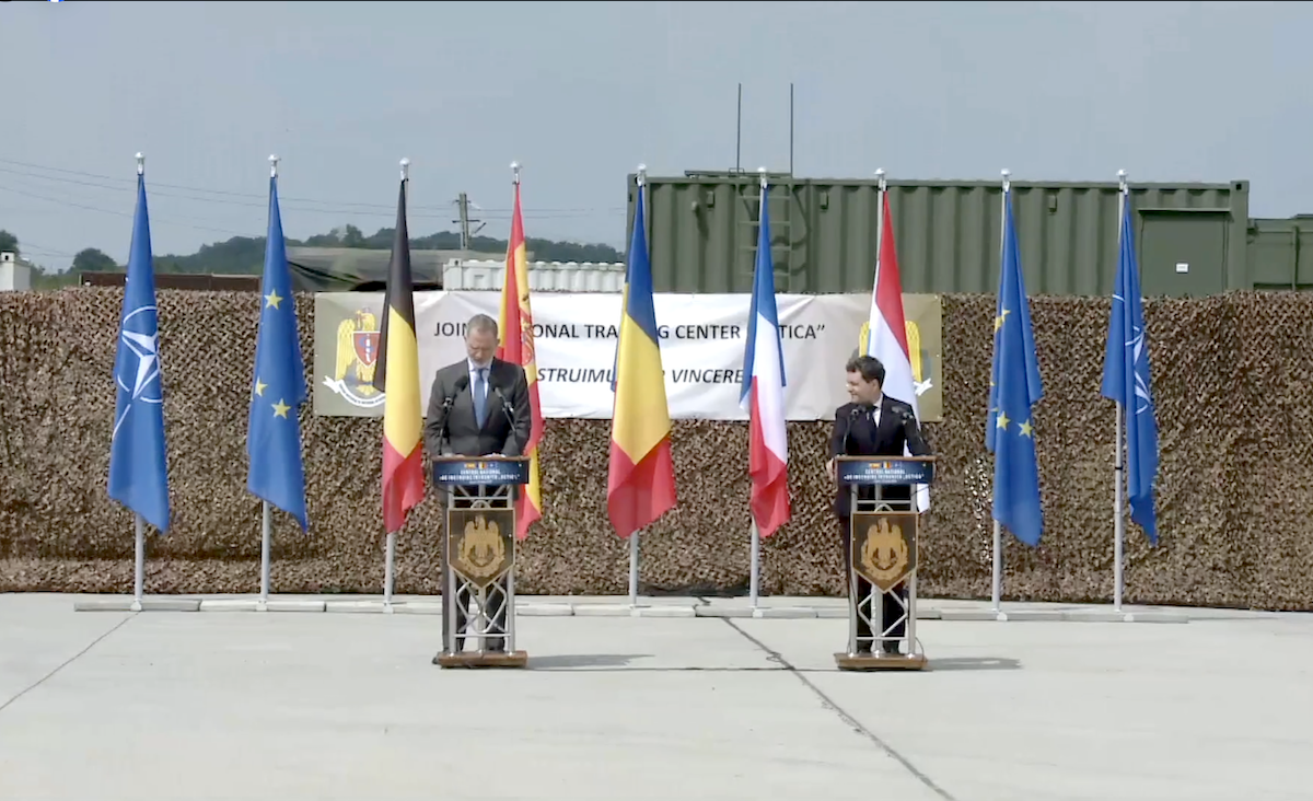 Președintele României, Nicușor Dan, și Regele Felipe VI al Spaniei, susțin unitatea NATO la baza militară Cincu