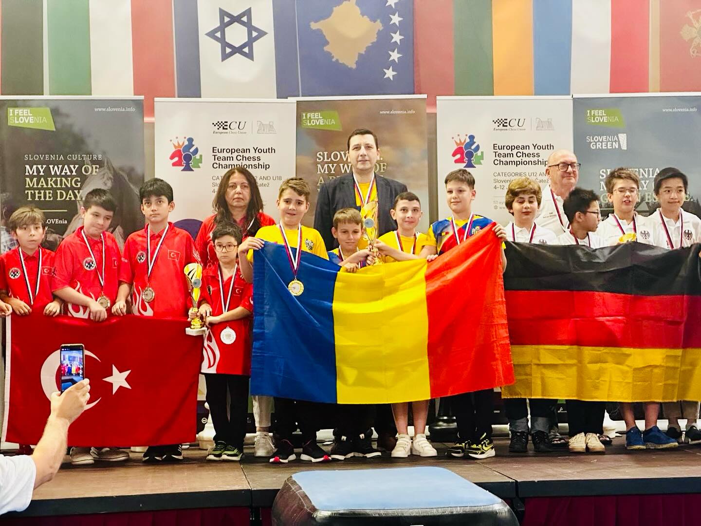 Romania takes first place at European Youth Chess Championship in under-12 category