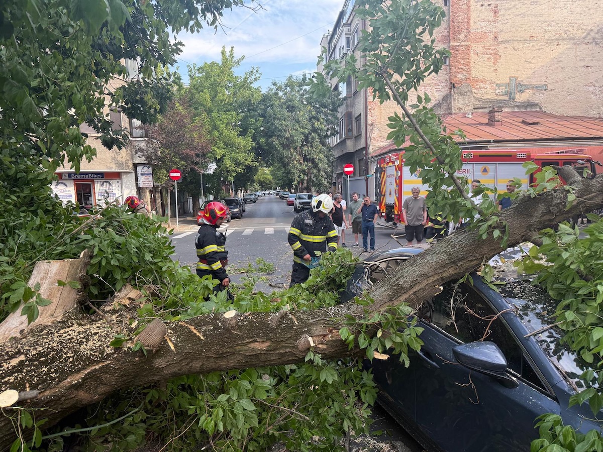 Natură dezlănțuită lovește Bucureștiul și 14 județe, distrugeri masive și măsuri de urgență în curs