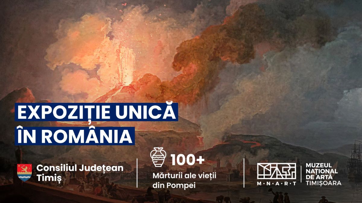 Artefacte din muzeele italiene, expuse la Timișoara în cadrul expoziției despre Pompei.