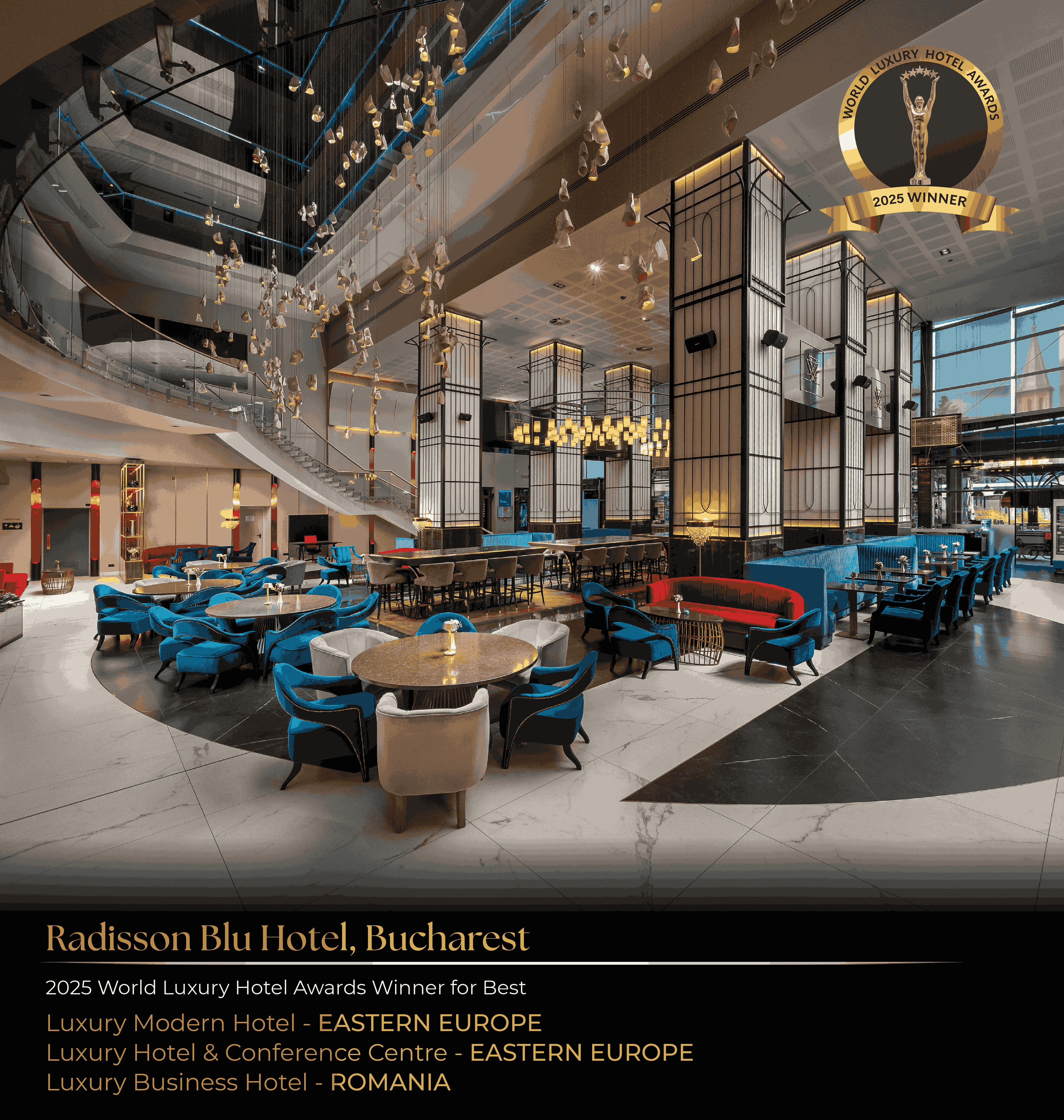Radisson Blu Hotel, Bucharest Earns Top Honors Across Global & Local Hospitality Awards
