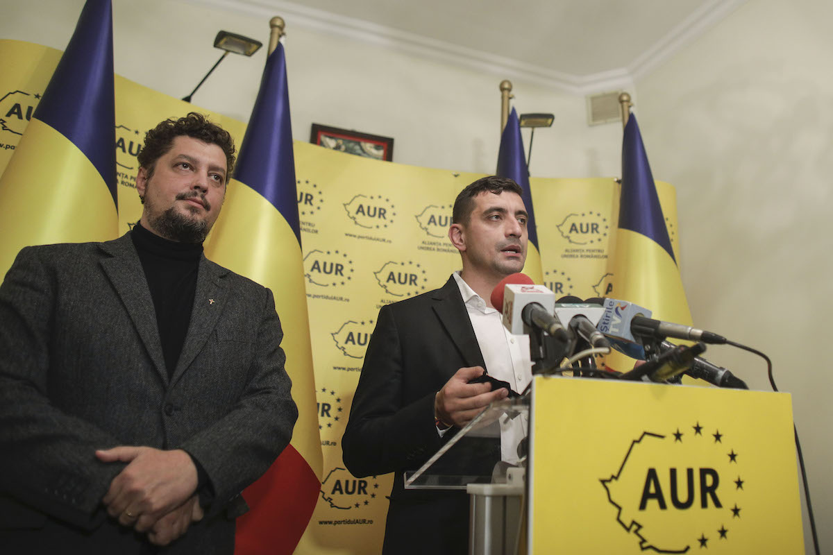 Romanian far-right party AUR recruiting senators on LinkedIn