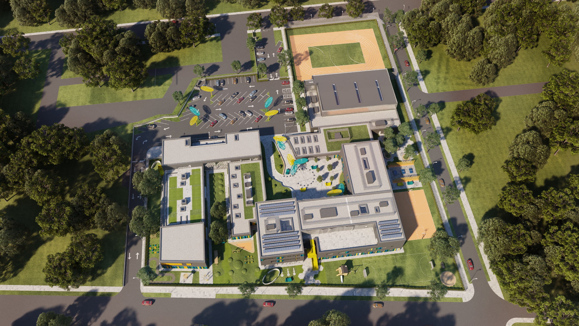 DSBU - new school from above
