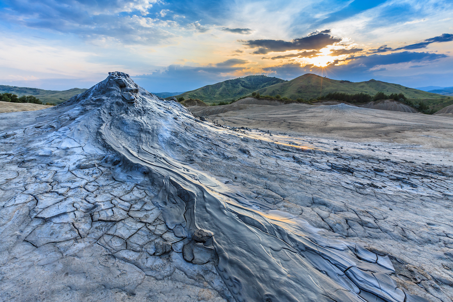 Mud volcanoes