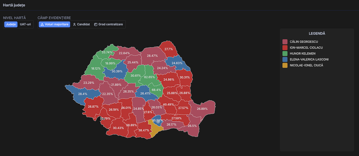 Elections map