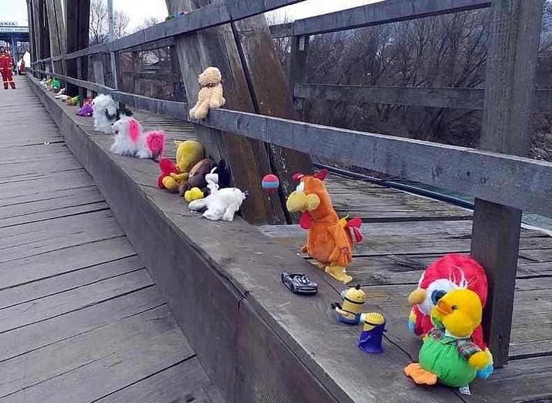 Toys bridge Romania