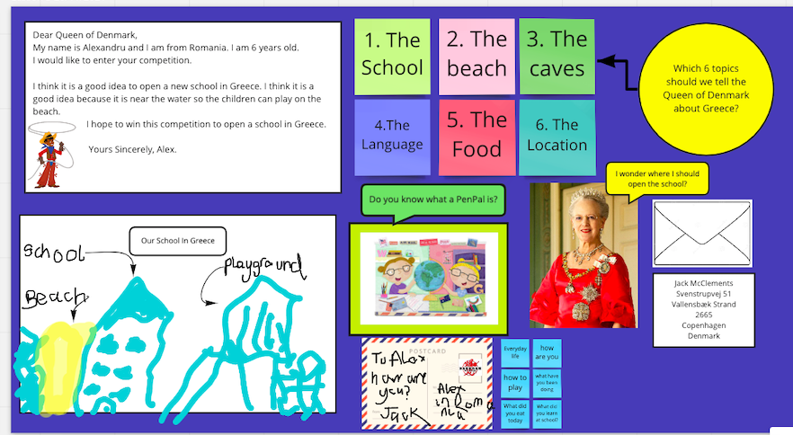 Snapshot of an online literacy lesson - How to write a formal letter