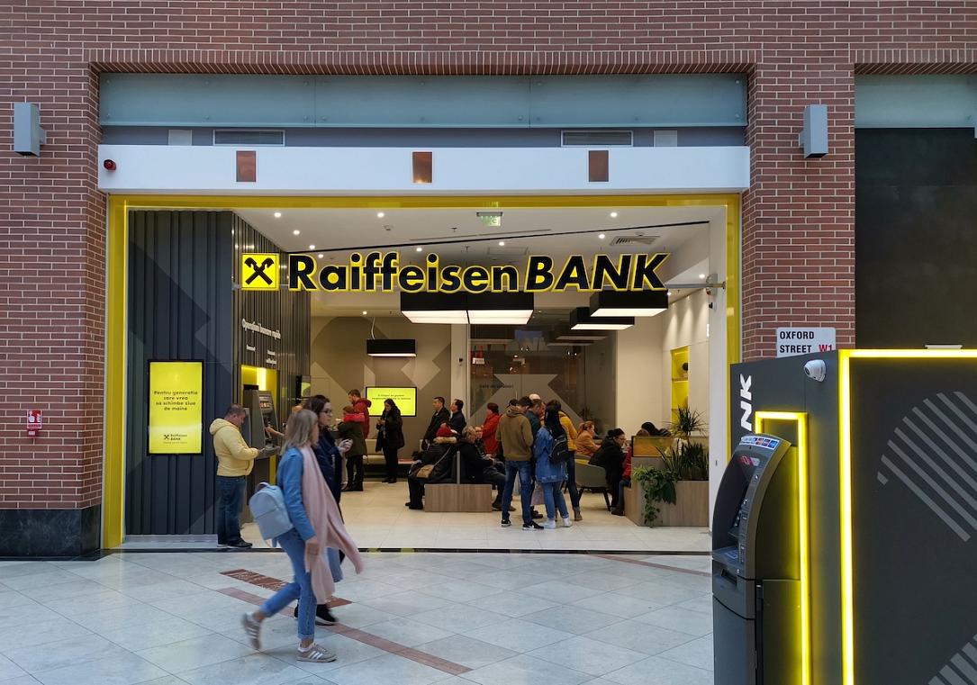 Raiffeisen Bank din România a înregistrat un profit cu 43% mai mare de la an la an în ianuarie-septembrie
