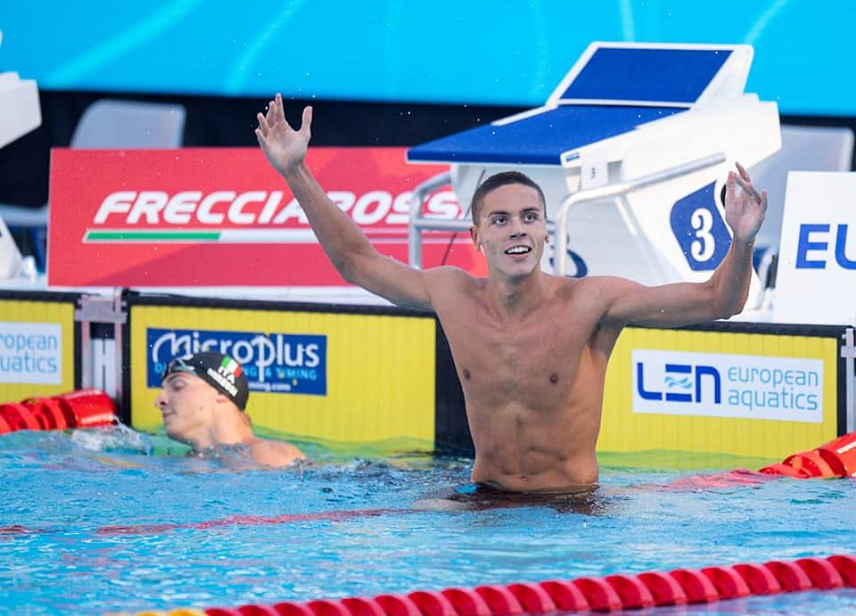 David Popovici a câștigat medalia de aur la Campionatele Naționale de înot din România